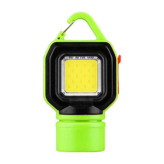 Portable Mini COB LED Waterproof Keychain Flashlight High Bright Small Pocket Torch for Outdoor Hiking Fishing Tour Self-Driving