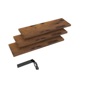 Étagère murale à trois niveaux avec ventouses, organiseur de salle de bain, présentoir pour articles de toilette et décoration - Product Image 4