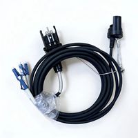 Cable de Conexión YZC (socket) - SC Monomodo de 4 Núcleos con Conector LC, Cable de Campo con TPU Trenzado Reforzado de 6.0mm, 5 Metros