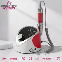 Machine à ongles professionnelle 35000 tr/min avec supports intégrés pour embouts de manucure, lime électrique de bureau pour salon de manucure et pédicure