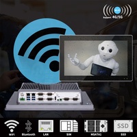 Panneau d'écran tactile industriel 13.3 pouces IP65 PC capacitif/résistance tablette intégrée/montage mural/ordinateur de bureau/VESA sans ventilateur O