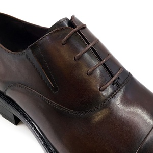 Chaussures de mariage italiennes faites à la main en cuir véritable à lacets, chaussures habillées Oxford de luxe vintage pour hommes, de haute qualité, personnalisées - Product Image 2
