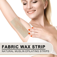 Bandes de coton pour épilation personnalisées en usine, pas chères, pour l'élimination des poils, bandes d'épilation en mousseline pour salon et spa