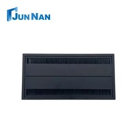 Cubierta de orificio cuadrado de aleación de aluminio con cierre suave para mesa, pasacables, organizador de cables