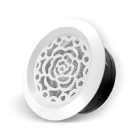 Grille de ventilation réglable en plastique avec trous d'aération pour plafond et mur, idéale pour les systèmes d'extraction de bureau, cuisine et salle de bain