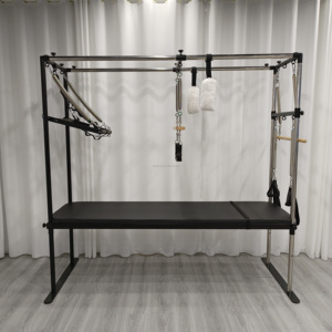 เครื่องพิลาทิสแคดิลแลคแบบพกพา ทำจากอะลูมิเนียมคุณภาพสูง ทนทาน พร้อมคุณสมบัติปรับได้ เหมาะสำหรับการฝึกฟื้นฟูสมรรถภาพและเสริมสร้างความแข็งแรงในสตูดิโอ - Product Image 3