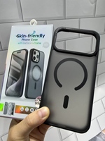 Étui de téléphone magnétique sans fil antichoc de luxe transparent en TPU+PC de haute qualité pour 17 Pro Max 17 Air 16 Pro