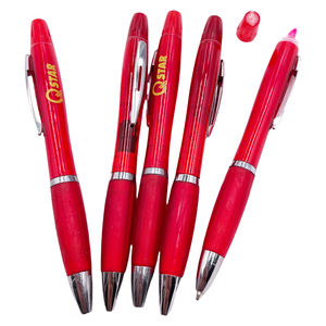 Fosforlu kalemler <span class=keywords><strong>2</strong></span> In 1 plastik tükenmez kalem tükenmez plastik özel kalem fosforlu - Product Image 6