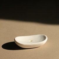 Becora Mini Porte-encens en céramique coloré portable et diffuseur d'aromathérapie en bois de santal et en bois d'agar