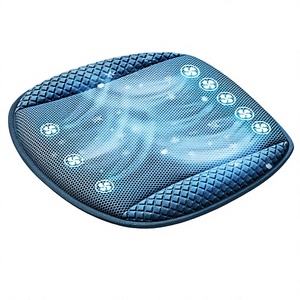 Coussin de siège ventilé en tissu maillé avec 8 ventilateurs, rafraîchissant, respirant, pour l'été, dissipation de la chaleur - Product Image 2