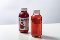 Canette en plastique transparent de qualité alimentaire de 350ml avec couvercle antivol, utilisée pour les boissons gazeuses et le jus de vinaigre, personnalisable