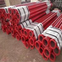 Tianjin tuyau de gicleur d'incendie enduit rouge de meilleure qualité ASTM A135 A795 tuyau de système d'incendie à haute pression tuyau de rainure de lutte contre l'incendie