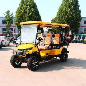 รถกอล์ฟออฟโรด 72V 6 ที่นั่ง สำหรับขับขี่บนถนน รถกอล์ฟแบบยกสูง 60V 72V สำหรับเที่ยวชมสถานที่ - Product Image 3