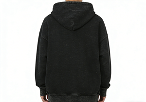 Sudadera con Capucha Oversize Estampada Corazón Sagrado de Jesús Lavado Estilo Vintage, Sudadera Urbana con Gráfico de Gracia Divina para Hombre - Product Image 2