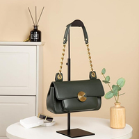 Hauteur réglable comptoir support métal noir crochet suspendu pochette sac à main crochet unique portefeuille cintre support présentoir