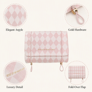 Sac de maquillage de voyage pliable <span class=keywords><strong>OLA</strong></span> <span class=keywords><strong>OLA</strong></span> à grande capacité, léger, en PU, avec fermeture éclair détachable, pour femme, vente directe, tendance - Product Image 4