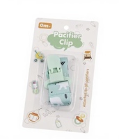 Chaîne de sucette personnalisée en bambou souple avec sangle anti-chute, écologique et antidérapante, avec attache pour sucette, pour bébés de 0 à 12 mois