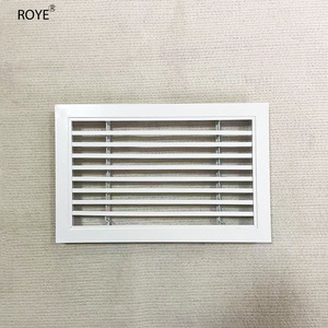 Tùy chỉnh hiện đại bản lề thông gió không khí trở lại lưới tản nhiệt Lọc louver Dễ dàng cài đặt hình vuông tùy chỉnh kích thước trắng ngoài trời - Product Image 1
