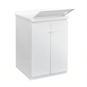 Mueble de Baño con Gabinete de ABS y Encimera de Polipropileno de 60 cm x 50 cm, 2 Puertas - Product Image 3