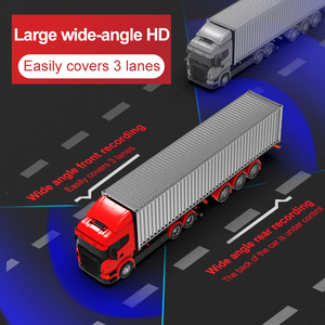 Caméra embarquée pour camion MDVR 7 pouces, écran partagé quad 2 canaux avec 4 caméras de recul HD 1080P pour la sécurité et l'aide au recul des camions et poids lourds - Product Image 4