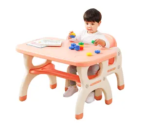 Populär und anpassbar baby kunststoff hausaufgaben tisch kindermöbel kinderzimmer lerntisch und stuhl set