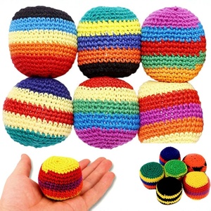 Nouvel Arrivage Hacky Sack Coloré au Crochet, Ballons de Frappe Souples pour Adultes, Jouet Anti-Stress, Jeu de Plein Air pour Fêtes et Jeu de Groupe - Product Image 2