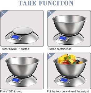 5000 जी/1 जी डिजिटल रसोई पैमाने होम उपयोगकर्ता नेतृत्व बैकलिट डिस्प्ले डिजाइन स्पष्ट और प्राकृतिक वजन रसोई पोर्टेबल इलेक्ट्रॉनिक स्केल - Product Image 6