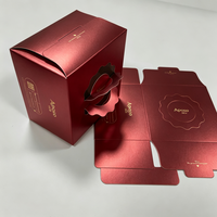 Boîte en carton doré avec pelliculage mat, couleur UV, emballage alimentaire recyclable en papier, logo personnalisé pour desserts et friandises