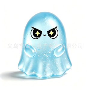 Squishies de Fantasmas Brillantes, Transparentes, de Cristal, Pequeños, Antiestrés, Decoraciones de Halloween - Product Image 6