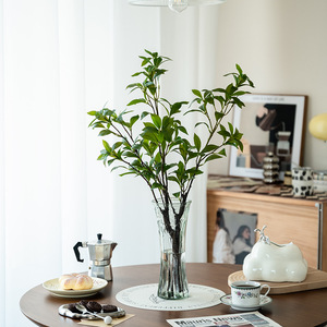Plante artificielle Haiyi, branche unique, fleur en soie, décoration minimaliste pour la maison, style nordique pour le salon - Product Image 3
