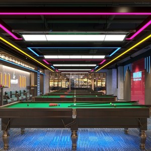 Seamless Lamp Aluminum Profile Billiard Room Billiard Table Modern Linear Rectangular LED <b>Chandelier</b> Garage Strip Residential - Product Image 4