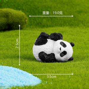 Chenxi ตุ๊กตาเรซินแพนด้าขนาดเล็ก, เครื่องประดับตกแต่งภายในรถยนต์แม่พิมพ์เรซินรูปแพนด้าจิ๋วตกแต่งภูมิทัศน์<span class=keywords><strong>3D</strong></span> - Product Image 6