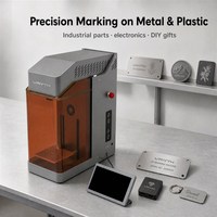 Machine de gravure laser UV 5W 355nm de bureau pour marquage interne 3D sur verre cristal, porte de sécurité électrique 24V DC
