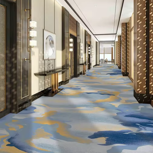 Modern Style Thick Soft Medium Pile Plush Stain Resistant Antimicrobial Washable Nylon Tufted Floral <strong>Pattern</strong> Commercial <strong>Carpet</strong> - Product Image 2