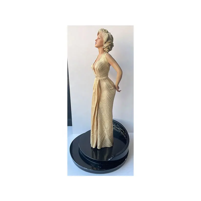 Statuette de féminin en résine polyrésine, artisanat personnalisé en 3D, décoration de maison, célèbre statue féminine de Marilyn Monroe, vente en gros