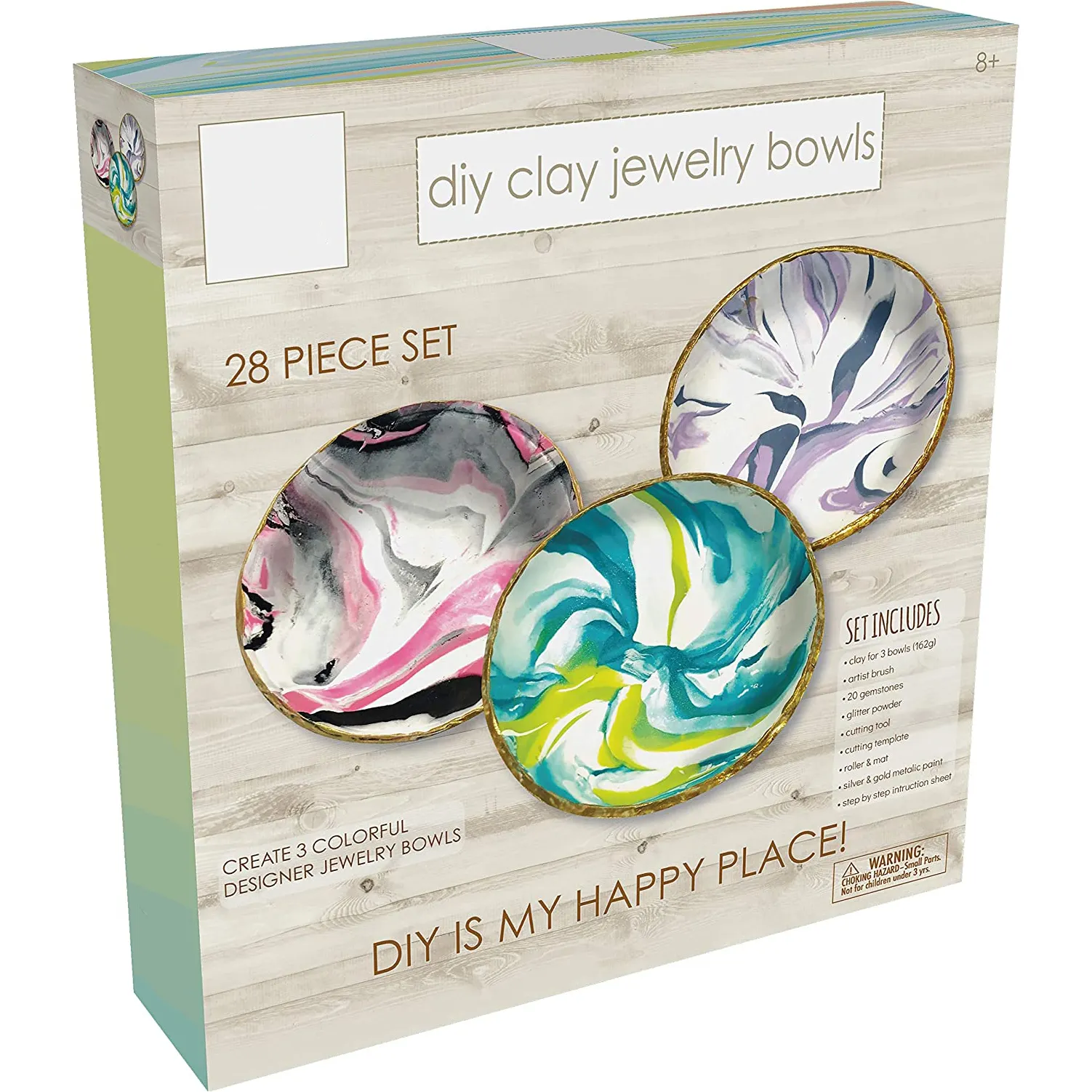 DIY Clay Jewelry Dish Arts and Crafts Kit Gifts for Girls Kids Ages 8 9 10 11 12 Years Old kit diy enfant