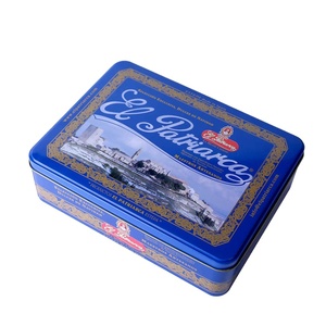 <span class=keywords><strong>Pas</strong></span> <span class=keywords><strong>cher</strong></span> en <span class=keywords><strong>métal</strong></span> boîte en fer blanc rectangle réutilisable à biscuits - Product Image 3