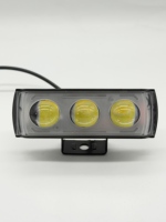 Moto 12V-80V étanche LED projecteurs Super lumineux phares 3 yeux lentille pour voiture camions SUV UTV conduite lumière
