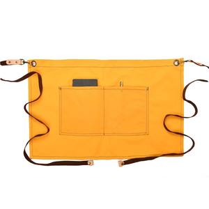 Delantal sin mangas corto de media longitud para adultos de moda coreana para peluquero Chef café o restaurante uso diseño de lona sanitaria - Product Image 1