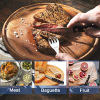 Scherpe drievoudig geniete roestvrijstalen steakmessen voor bruiloften, moderne barbecues & het snijden van steak