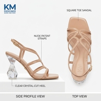 Mules en cuir de luxe pour femme à talon large, grandes tailles, style sandales
