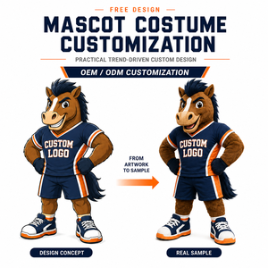 <span class=keywords><strong>Costume</strong></span> de <span class=keywords><strong>Mascotte</strong></span> Personnalisé Direct Usine OEM ODM – Tenue de Personnage Professionnelle pour Événements Sportifs et Promotion - Product Image 1