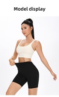 Shorts de course unisexe Marathon 4-quarts à séchage rapide avec poche banane pour le cyclisme, en Spandex/Nylon, pour le fitness