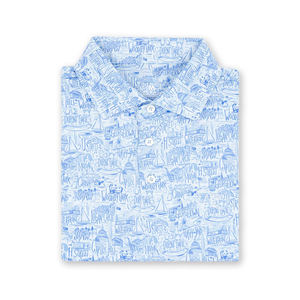 เสื้อโปโลกอล์ฟผ้าโพลีเอสเตอร์ผ้าสแปนเด็กซ์แห้งเร็วเสื้อโปโลปักลายตามสั่ง - Product Image 2