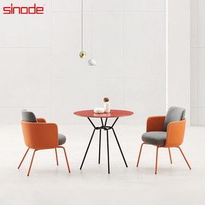 Chaise d'appoint en cuir élégant Design minimaliste rembourré-Sièges commerciaux pour salons VIP, atriums d'hôtels et restaurants gastronomiques - Product Image 3