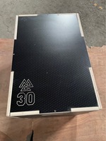 Vente en gros de boîtes Plyo en bois réglables en hauteur, antidérapantes, écologiques, personnalisées, noires, pour la salle de sport, usage commercial, entraînement de saut