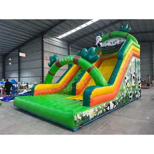 Factory Direct Price Inflatable Dry Slide Combo Slide Bouncer Inflatable Panda Slide For Sale