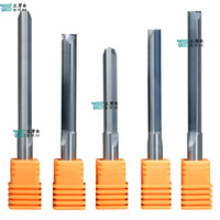 6 מ "מ 8mm shank שני פלוטים נתב ישר עבור חותכי חריטה ישרה כלי קצה טחנה