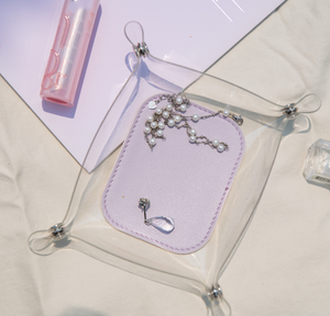 Hot bán trong suốt lối vào bảng Khay bàn nội thất không thấm nước du lịch khay PVC nhỏ catchall du lịch món ăn tấm cho chìa khóa - Product Image 2