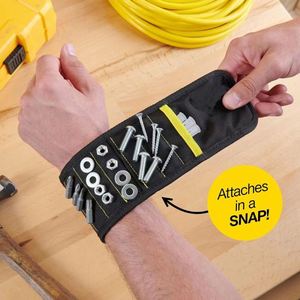 BSCI Factory <b>Wrap</b>-It <b>Storage</b> Magnetic Wristband Versatile Professional Tool Belt Screw Holder Great <b>Gift</b> Stocking Stuffer - Product Image 6